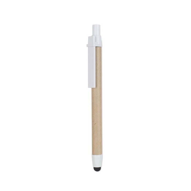 RECYTOUCH - Pix din carton reciclat MO8089-06, White RECYTOUCH - Pix din carton reciclat MO8089-06, White