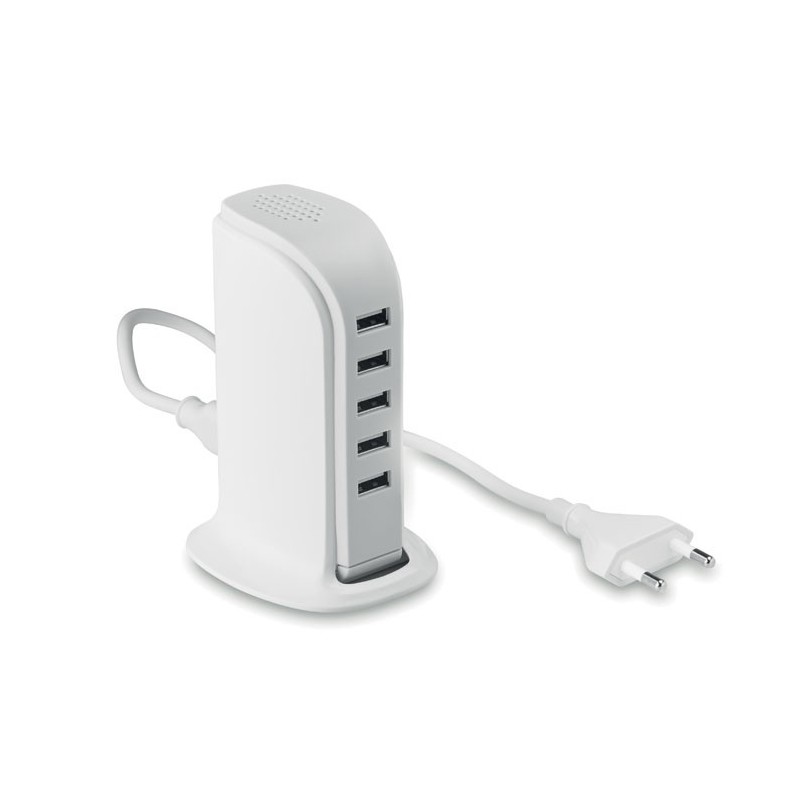 BUILDY - Extensie USB 5 și adaptor AC MO8976-06, White BUILDY - Extensie USB 5 și adaptor AC MO8976-06, White