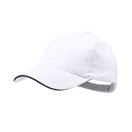 Rubec. Sapca 100% Brushed Cotton / Cap (MAKITO 4675 ) - WHITE