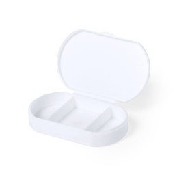 Hempix. Antibacterial Pillbox (MAKITO 6680 ) - WHITE
