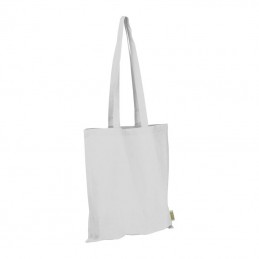 Sacoșă din bumbac cu mâner lung din bumbac recicla, Alb  - 6469806