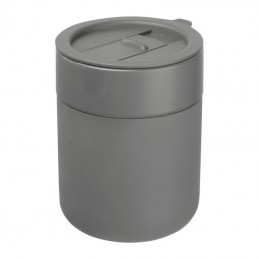 Cană ceramică cu inveliș de silicon, 340ml, Gri - 8467607
