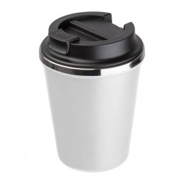 Pahar de băut din oţel inoxidabil cu perete dublu,, Alb  - 8496206