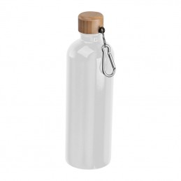 Sticlă de băut din oţel inoxidabil cu carabină, 75, Alb  - 8497106