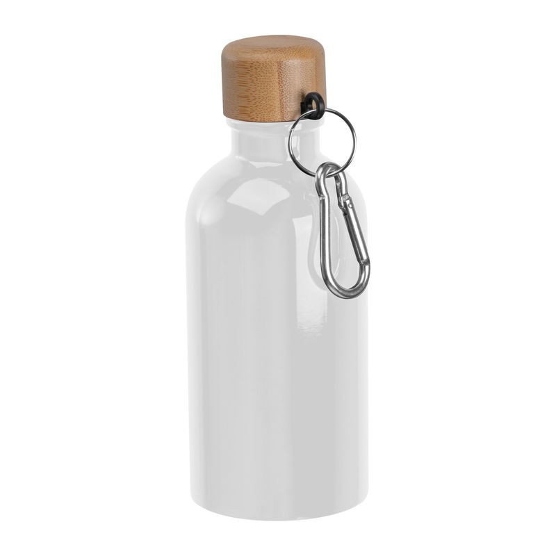 Sticlă de băut din oţel inoxidabil cu carabină, 40, Alb - 8497206 Sticlă de băut din oţel inoxidabil cu carabină, 40, Alb - 8497206