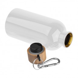 Sticlă de băut din oţel inoxidabil cu carabină, 40, Alb  - 8497206