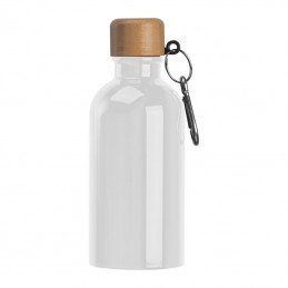 Sticlă de băut din oţel inoxidabil cu carabină, 40, Alb  - 8497206
