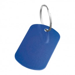Breloc cu plăcuţă metalică, Albastru - 9493704