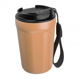 Pahar din oţel inoxidabil pentru voiaj de 350ml, Beige - 8510613