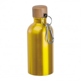 Sticlă de băut din oţel inoxidabil cu carabină, 40, Galben - 8497208