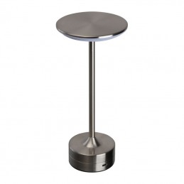Lampă de birou din oţel inoxidabil, Gri - 9518107