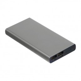 Powerbank din aluminiu reciclat 10.000 mAh, Gri - 3450307