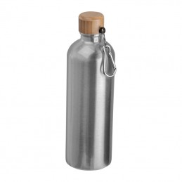 Sticlă de băut din oţel inoxidabil cu carabină, 75, Gri - 8497107