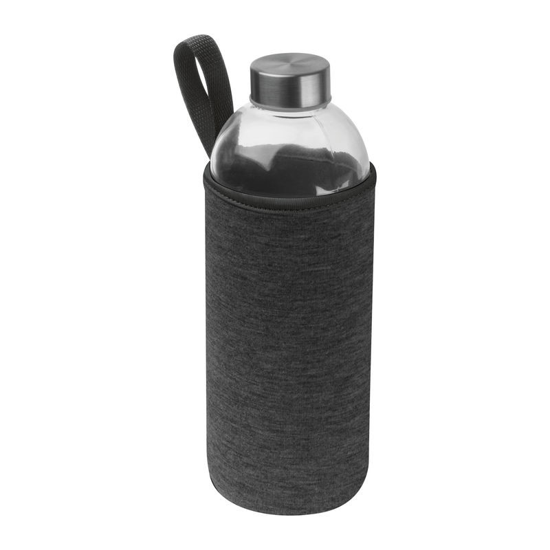 Sticlă de 1000ml în husă neopren, Gri-Argintiu - 6242777
