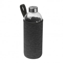 Sticlă de 1000ml în husă neopren, Gri-Argintiu - 6242777