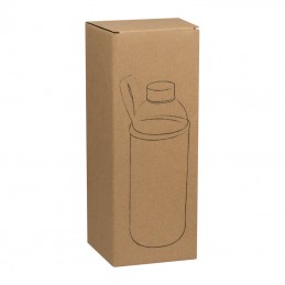 Sticlă de 1000ml în husă neopren, Gri-Argintiu - 6242777