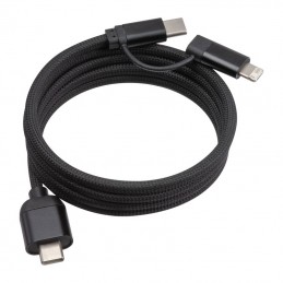Cablu magnetic de încărcare, aluminiu reciclat, Negru - 3477903