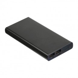 Powerbank din aluminiu reciclat 10.000 mAh, Negru - 3450303