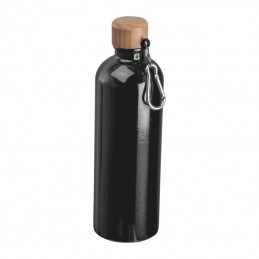 Sticlă de băut din oţel inoxidabil cu carabină, 75, Negru - 8497103