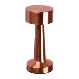 Lampă de birou din oţel inoxidabil cu acumulator, Rose Gold - 9466295
