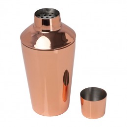 Cocktail shaker cu înveliș din cupru, 500ml, Rose Gold - 8495295