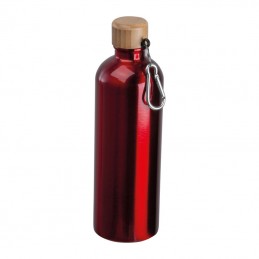 Sticlă de băut din oţel inoxidabil cu carabină, 75, Rosu - 8497105