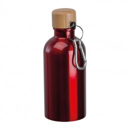 Sticlă de băut din oţel inoxidabil cu carabină, 40, Rosu - 8497205