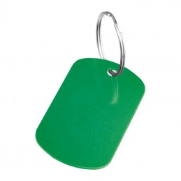Breloc cu plăcuţă metalică, Verde - 9493709