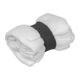 Prosop din microfibră cu bandă elastică, Alb  - 7475406
