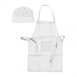 Set de bucătarie pentru copii din material non-wov, Alb  - 5475506