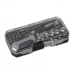 Set de unelte de 41 de piese cu clichet, Gri - 9489407