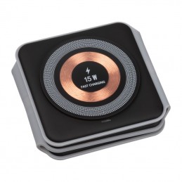 Încărcător wireless 3 în 1 (telefon, căști, ceas i, Negru - 3524703