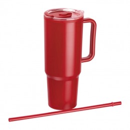 Pahar de băut XXL, 1200ml, Rosu - 8468605