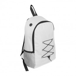 Rucsac din poliester reciclat, Alb  - 6469006