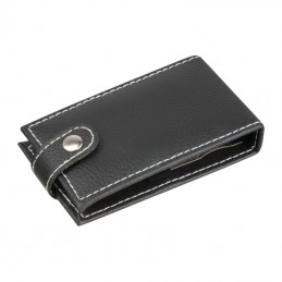 Set manichiură 7 piese în etui de piele, Negru - 7452003