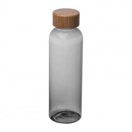 Sticlă de băut PET cu capac din bambus, 500ml, Anthracite - 8482277