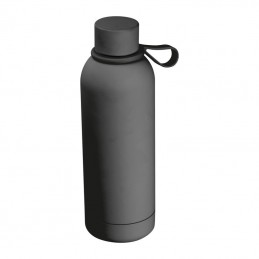 Sticlă de băut cauciucată cu mâner, 700ml, Anthracite - 8481977