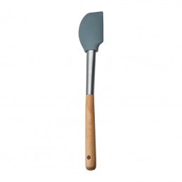 Spatulă de silicon pentru aluat cu mâner din bambu, Beige - 8472813