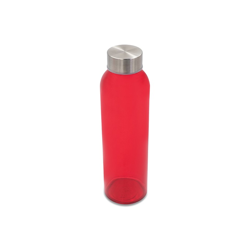 AQUA KUBA colour glass bottle 500 ml, red - R08176.08 AQUA KUBA colour glass bottle 500 ml, red - R08176.08