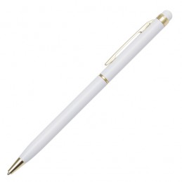 TOUCH POINTER plastic ballpen, white - R73404.06