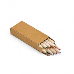 Pencil box with 10 coloured pencils 91931.60, Natural