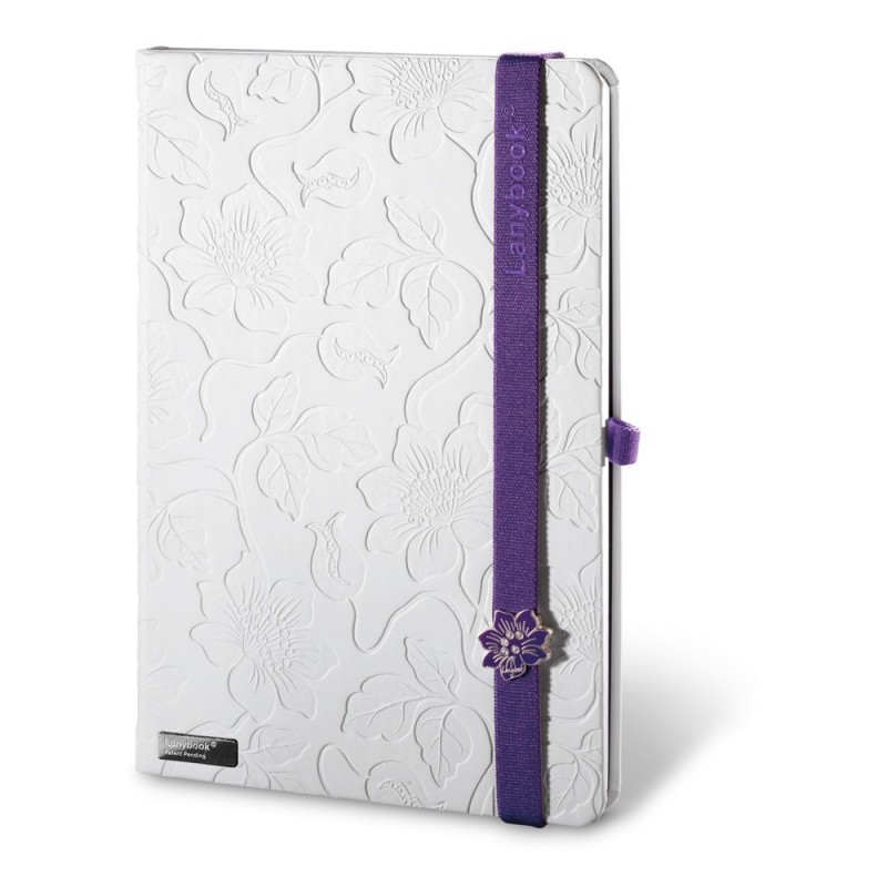 LANYBOOK INNOCENT PASSION WHITE. Notepad 53435.32, Violet