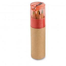 ROLS. Cutie cu 6 creioane colorate 91751.05, Roșu