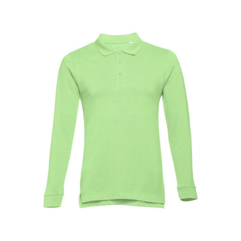 BERN. Polo mânecă lungă bărbați 30141.19-XXL, Verde deschis