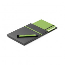 SHAW. Set pix și notepad A5 93795.19, Verde deschis