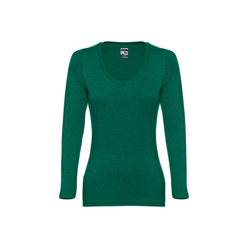 BUCHAREST WOMEN. Tricou mânecă lungă dame 30126.99-L, Verde melange