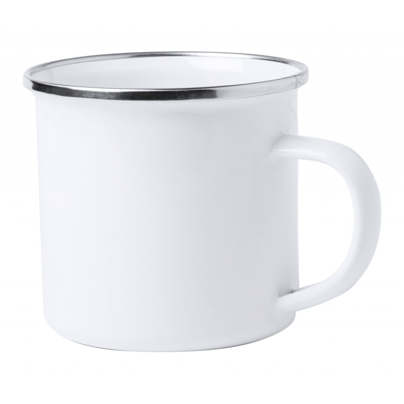 Neyms -Cana metalica Vintage pentru sublimare AP721282-01, alb Neyms -Cana metalica Vintage pentru sublimare AP721282-01, alb