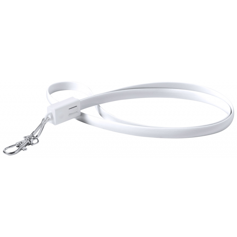 Doffer - lanyard cu cablu USB tip C AP781884-01, alb