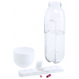Gazuk - sticlă cu cutie pentru medicamente AP721161-01, alb