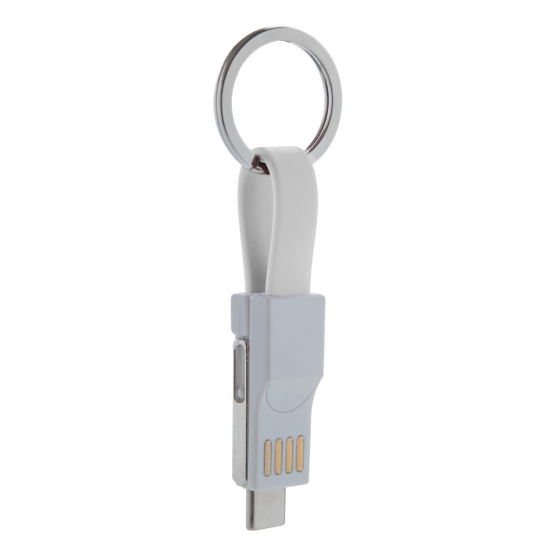 Hedul - Breloc cablu USB AP721046-01, alb